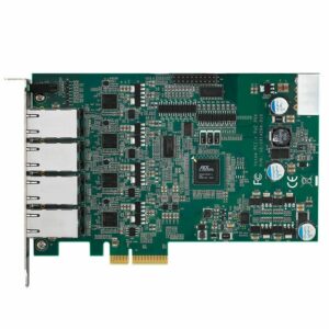 Vecow PCI Express 4-port PoE+ Expansion Card, PCI Express x4, 4 GigE LAN, IEEE 802.3at compliant