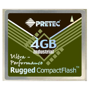 Pretec Compact Flash 4GB Tiger Industrial Rugged