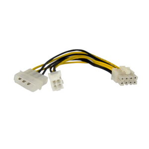 Power cables ATX 4pin to 8pin ATX 12v EPS and LP4 male